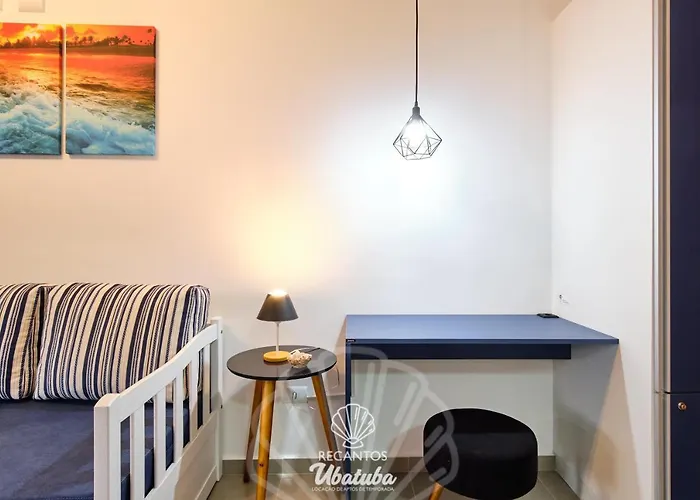 Estúdio CONFORTÁVEL, MODERNO, com Wifi e Ar Condicionado, no Itaguá em Ubatuba